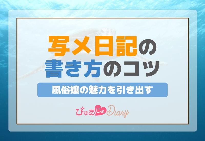 例文つき】写メ日記の書き方～文章編～ 初心者でも人気嬢になりたい！おすすめのネタはこれ♡ -