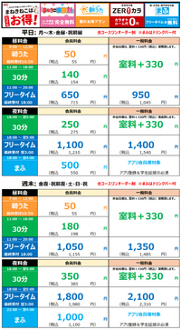 カラオケまねきねこを1人で2時間利用する場合 - この料金表だといく - Yahoo!知恵袋