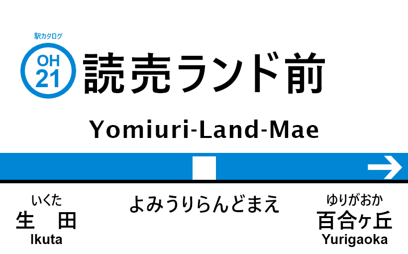 小田急電鉄読売ランド前