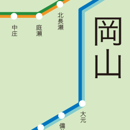 岡山県 庭瀬駅 中庄駅 倉敷駅