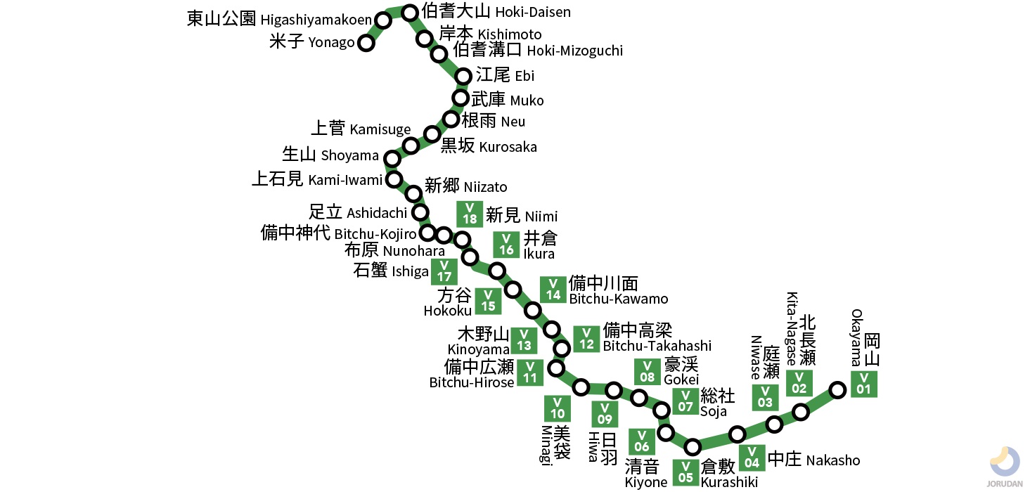 撮影地ガイド＞ＪＲ山陽本線 庭瀬駅～中庄駅間 : 館長の不定期業務日誌