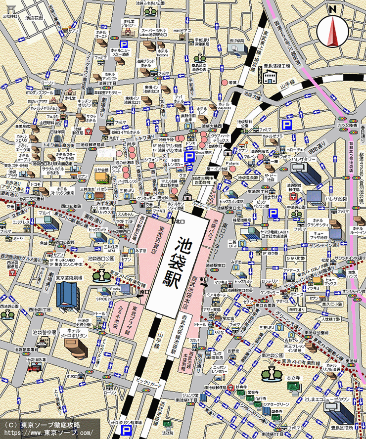 東京駅からアクセスするおすすめソープランド街 - 全国ソープランドアクセスマップ