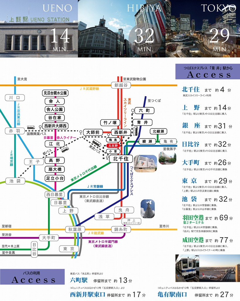 東武バス「五反野駅」バス停留所／ホームメイト