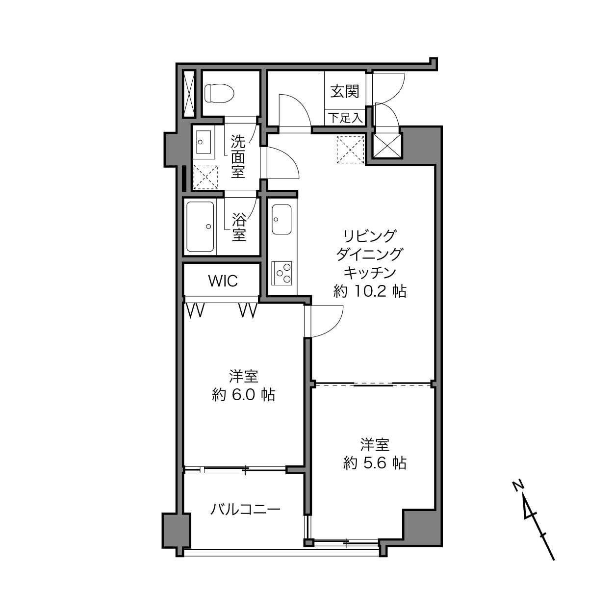 荻窪駅 / 2LDK /