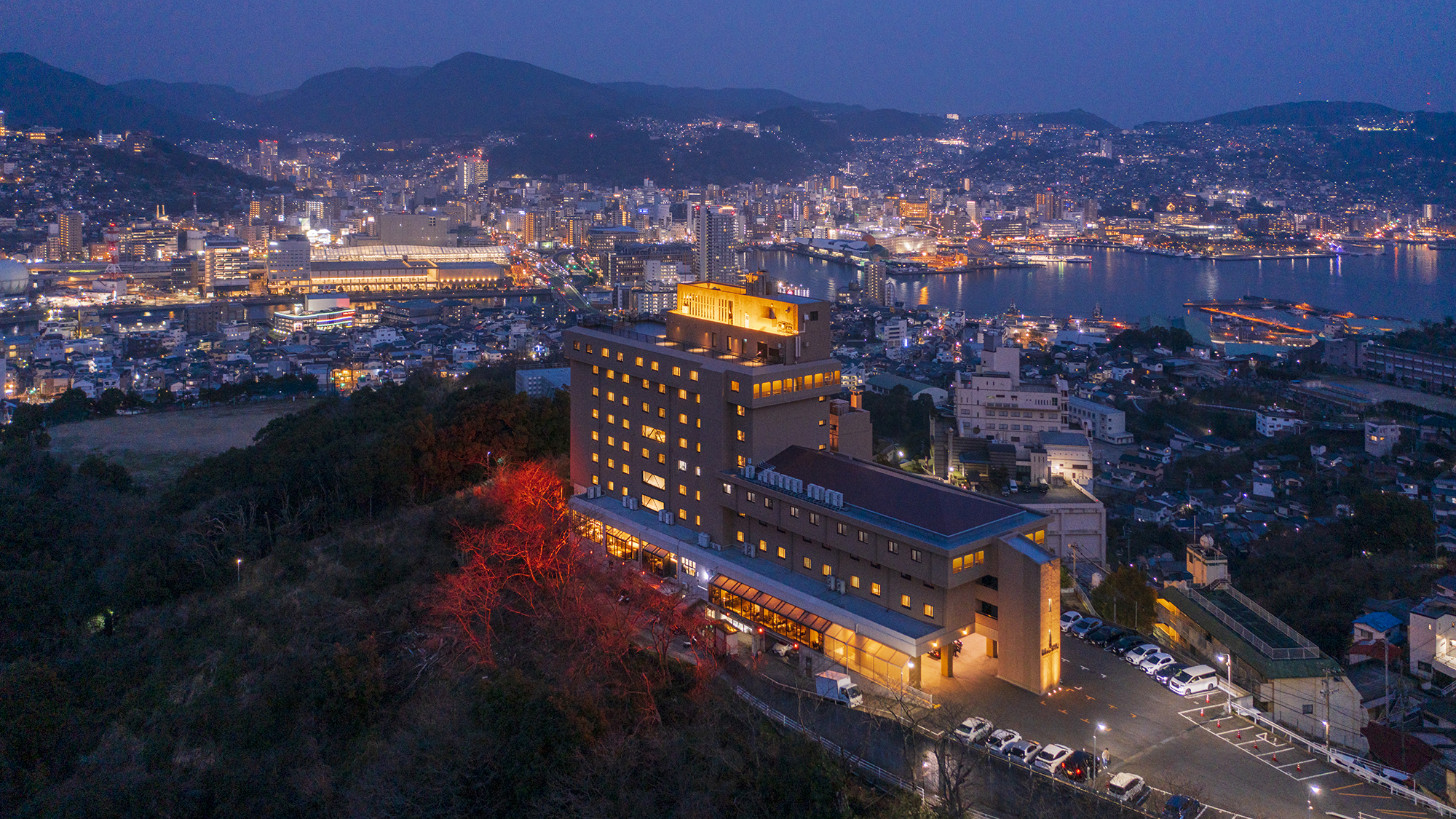 長崎のホテル】夜景とバイキングが人気の宿▷長崎にっしょうかん ｜長崎湾｜稲佐山｜絶景｜コスパ宿｜Nagasaki｜Hotel｜口コミ｜食べ放題｜宿泊  - YouTube