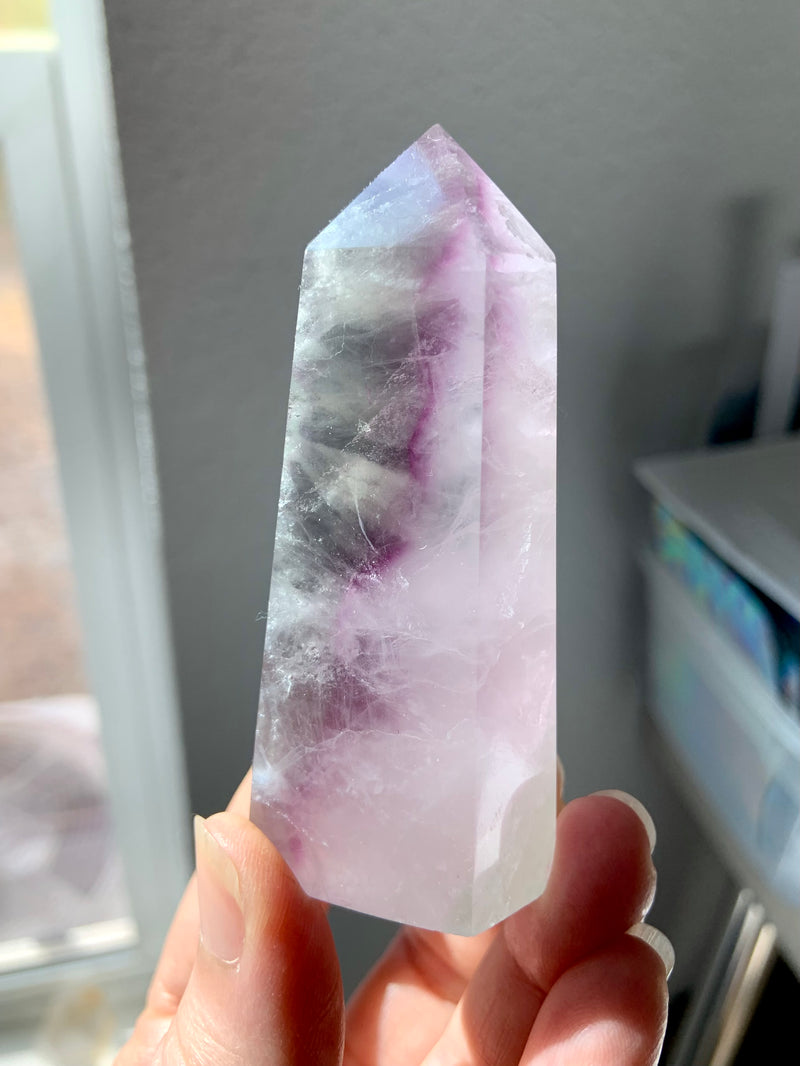 Rainbow Fluorite Tower by